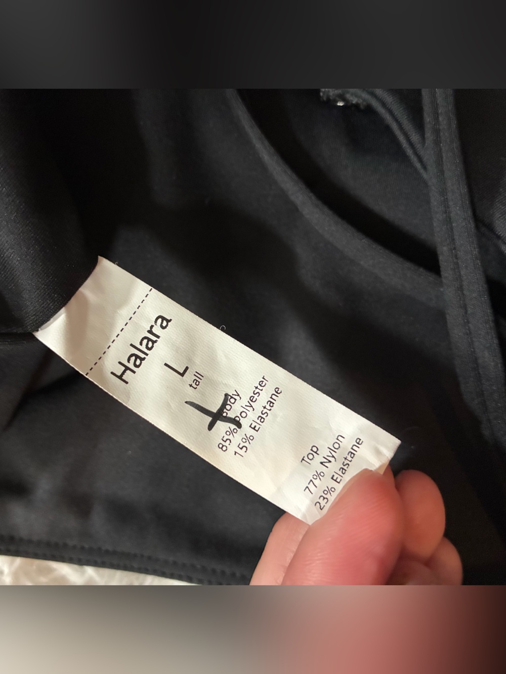 HALARA Breezeful Athleisure Active Minimal Lounge Wide Leg Jumpsuit Black L Tall - Picture 9 of 12